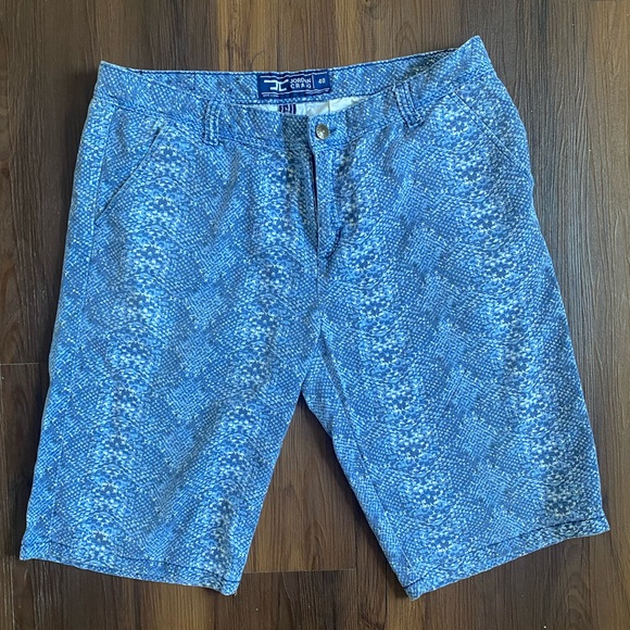 Jordan Craig Other - Mens Jordan Craig blue white denim snakeskin snake reptile print jeans shorts